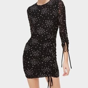 Topshop Star Lace Bodycon Mini Dress size 6/S